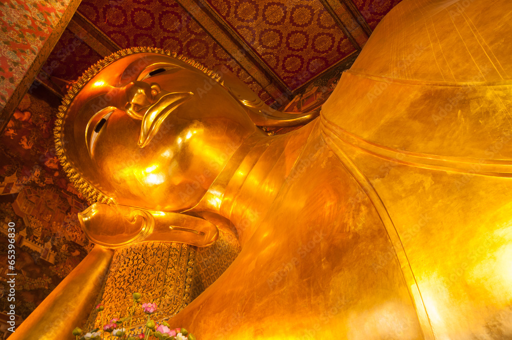 Reclining Buddha image, Thailand