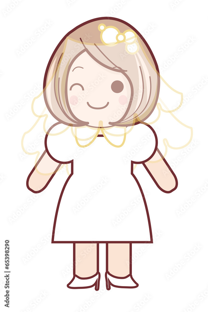 ウエディングドレスの女の子 ウエディングドレスの女の子