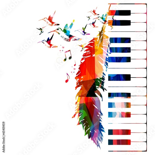 Colorful music background