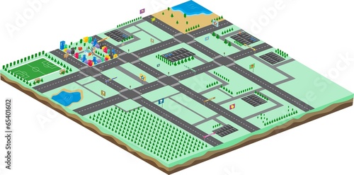 game assets isometric city cartoon landscape view