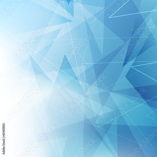 Triangular blue geometrical background
