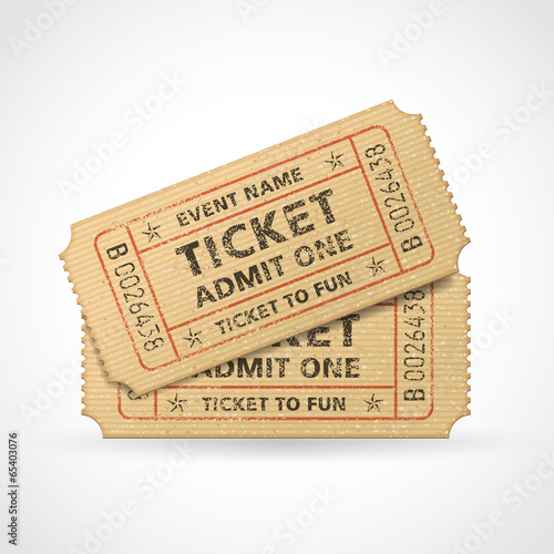 Vector Grunge Cinema tickets