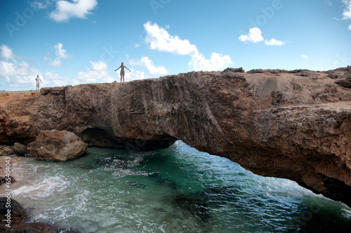 Baby Natural Bridge Landmark in Aruba photo
