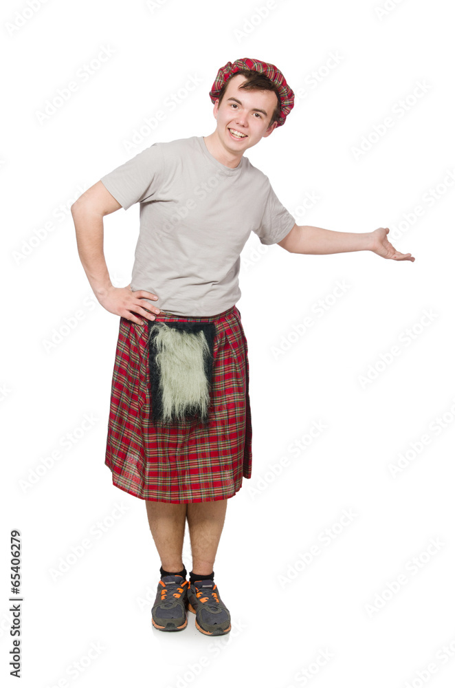 Funny scotsman isolated on white Funny scotsman isolated on white