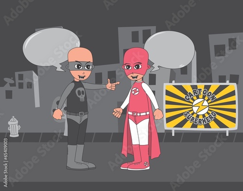 superhero cartoon theme