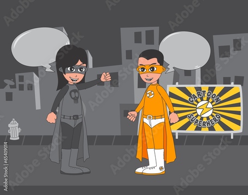 superhero cartoon theme