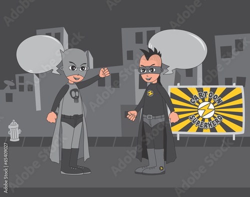 superhero cartoon theme