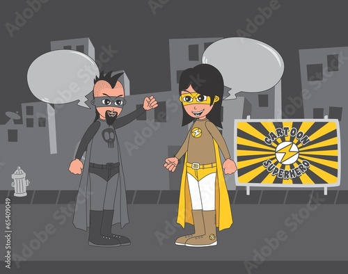 superhero cartoon theme