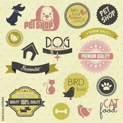 pet label set