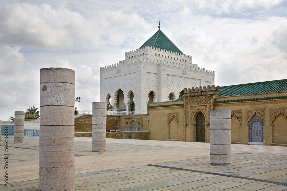 Mausoleum of Mohammed V in Rabat. Morocco
