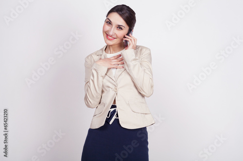 young woman with active expressions