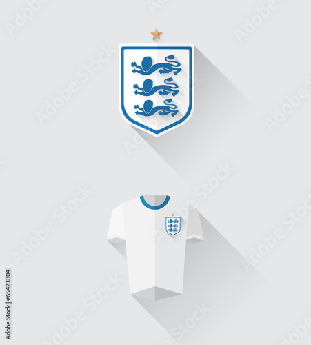 England jersey and crest vector