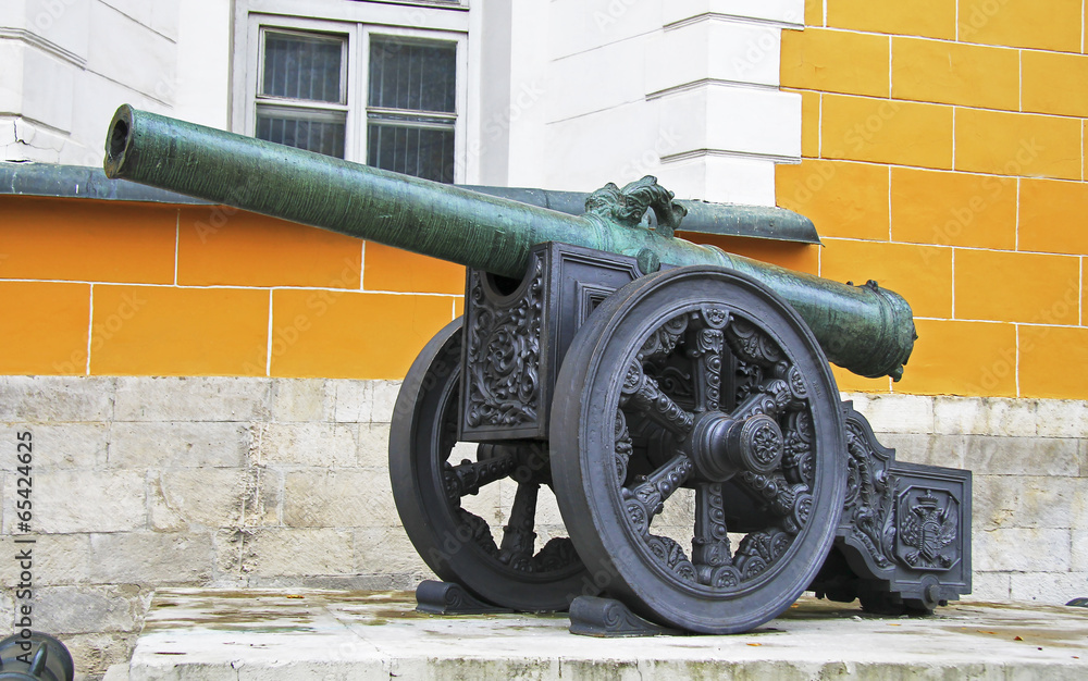 Ancient artillery Cannons In The Moscow Kremlin, Russia Ancient artillery Cannons In The Moscow Kremlin, Russia