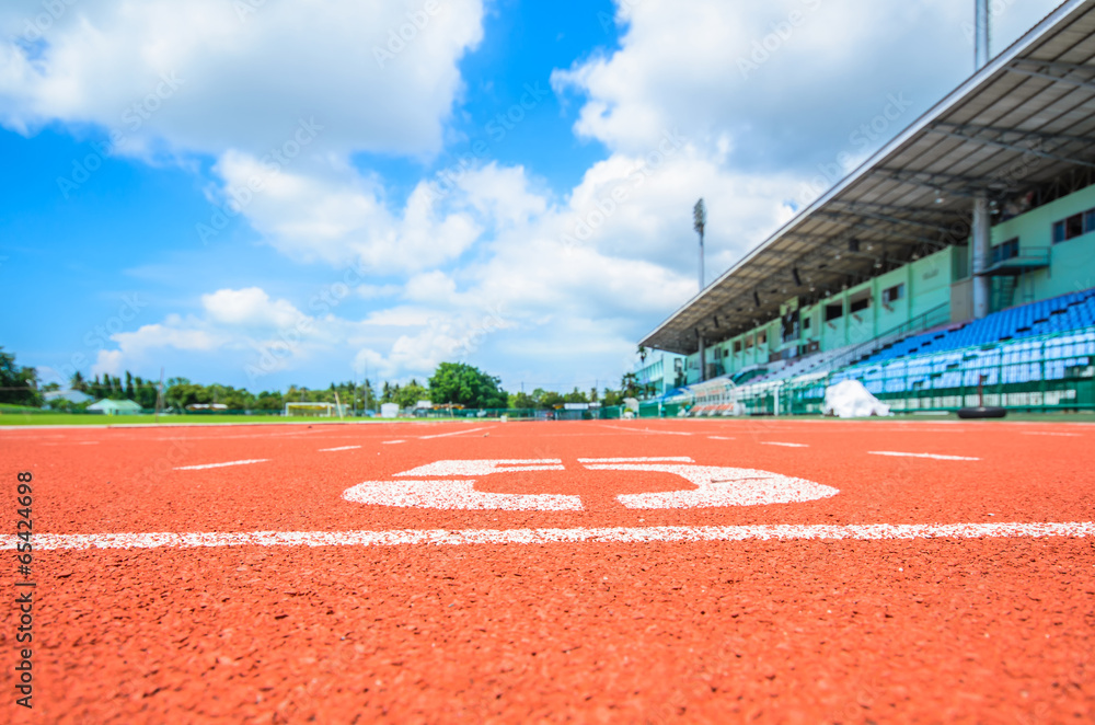 Fototapeta premium Athletics track