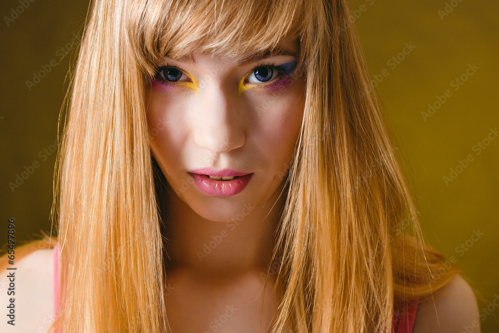 Portrait of a beautiful female model Portrait of a beautiful female model