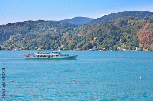 Passenger ship on Lake Worth. Austria photo