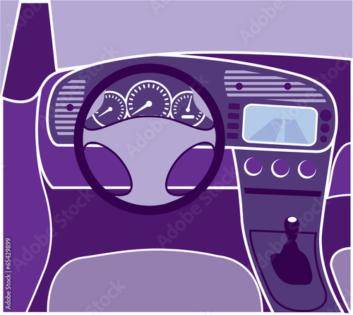 Car Interior Vector