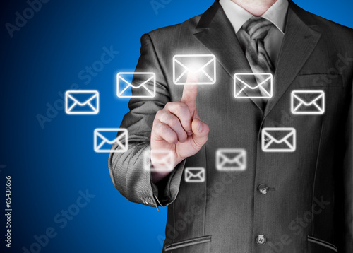 Businessman email concept
