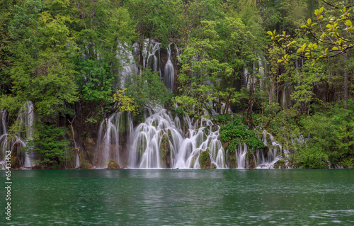 Waterfall in the Plitvice Lakes