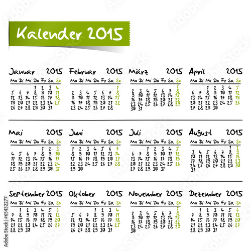 kalender 2015 I