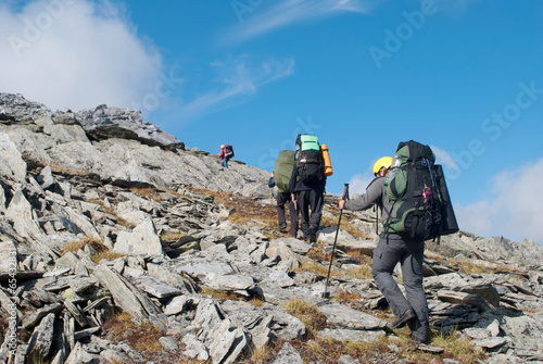 hiking in the mountains, Ural, Russia
