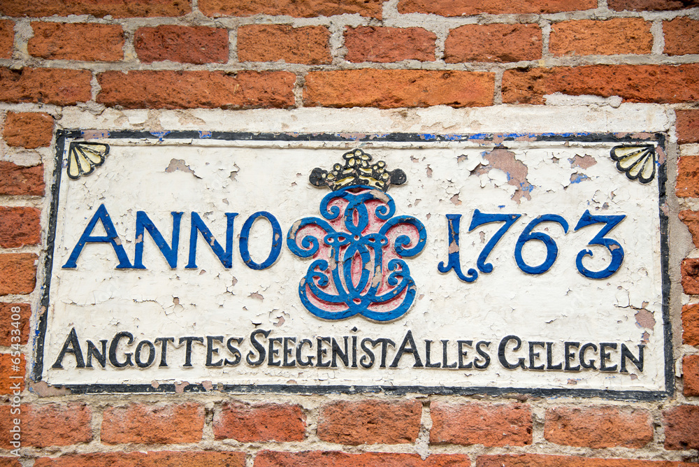 Obraz premium Haustafel, Gottes Segen