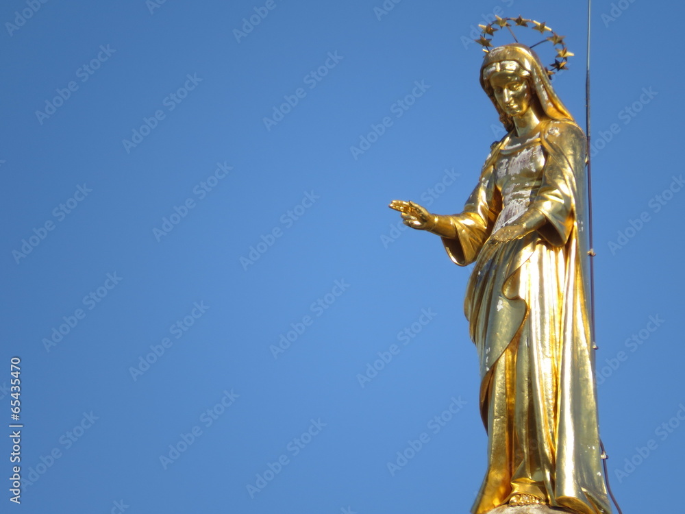 Fototapeta premium Cathédrale Notre-Dame des Doms et Vierge Marie, Avignon