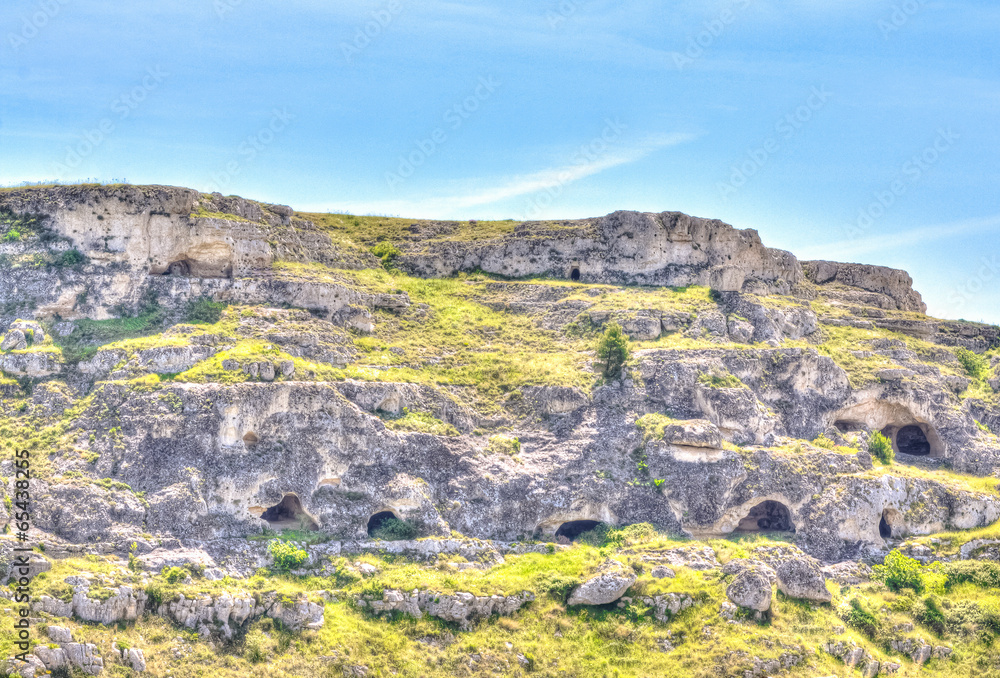Rupestrian church. Sassi of Matera. Basilicata Rupestrian church. Sassi of Matera. Basilicata