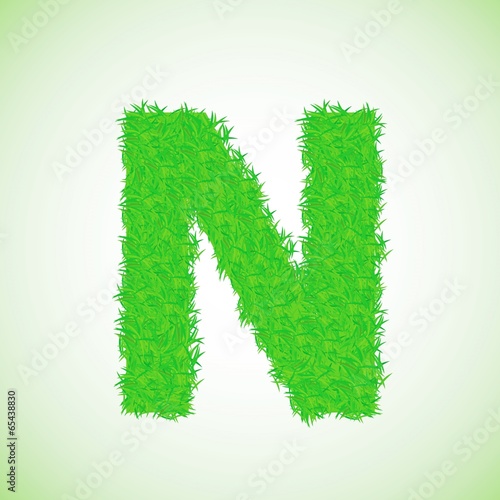grass letter N