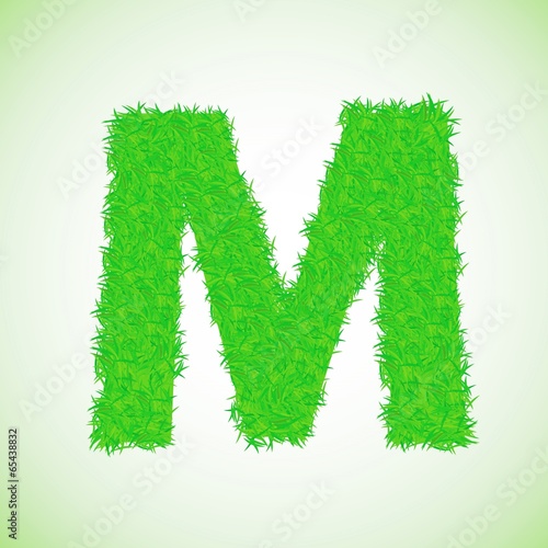 grass letter M