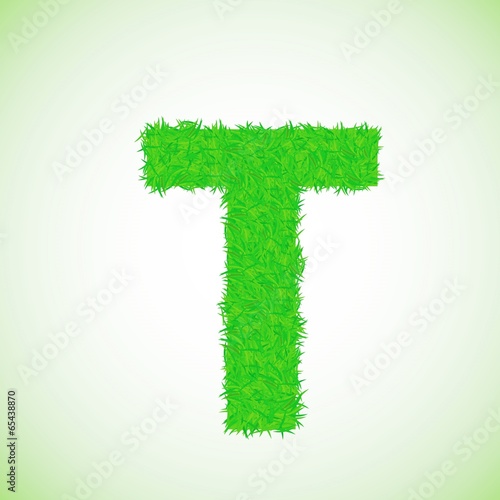 grass letter T