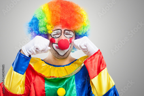 Obraz na płótnie Sad clown