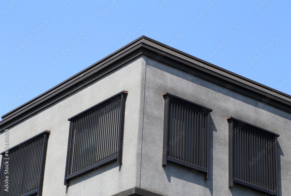 japanese window style on building japanese window style on building