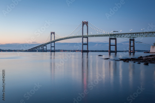 Newport Bridge at Twilight photo