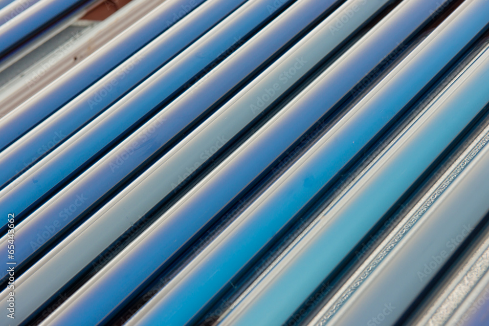 Vacuum collectors- solar water heating system Vacuum collectors- solar water heating system