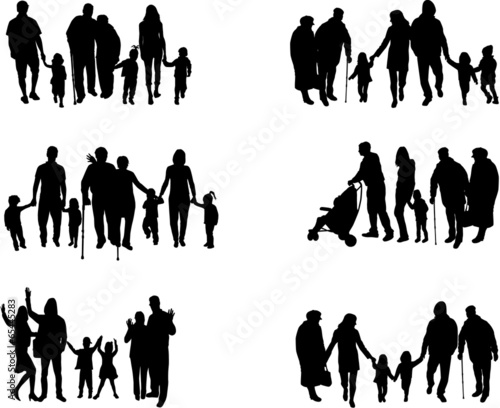 Family silhouettes