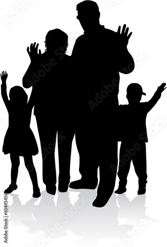Family silhouettes