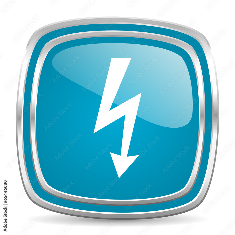 bolt blue glossy icon bolt blue glossy icon