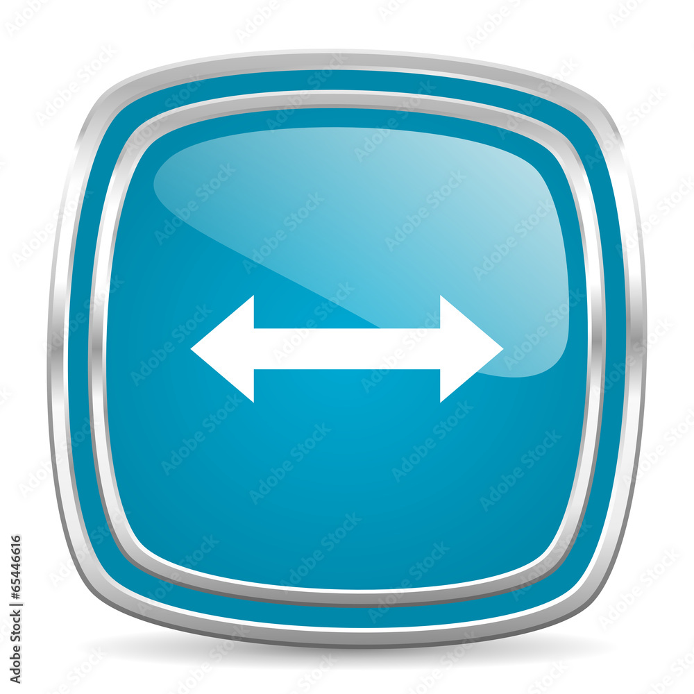 arrow blue glossy icon