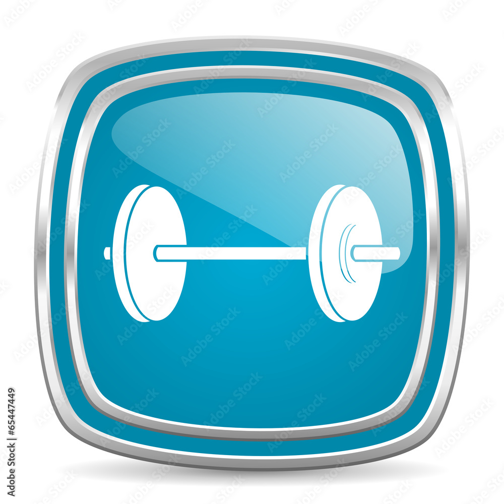 fitness blue glossy icon fitness blue glossy icon