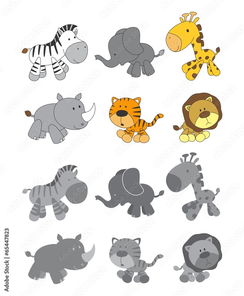 Naklejka premium animal art