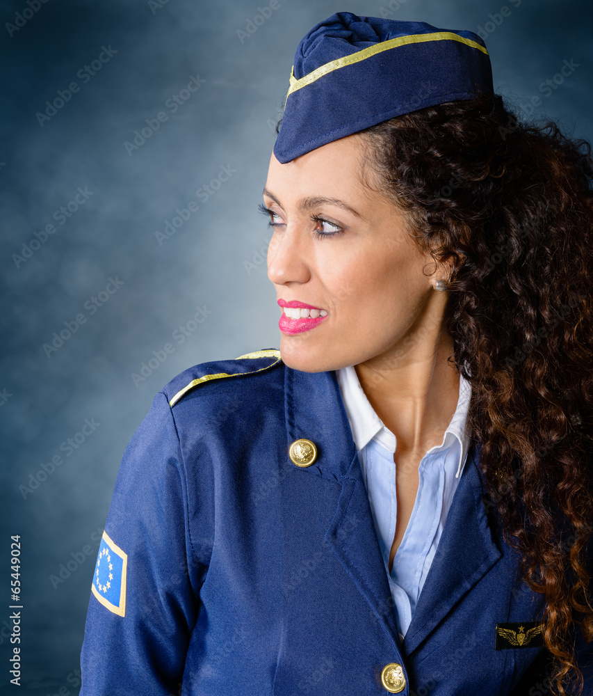 Flight attendant.