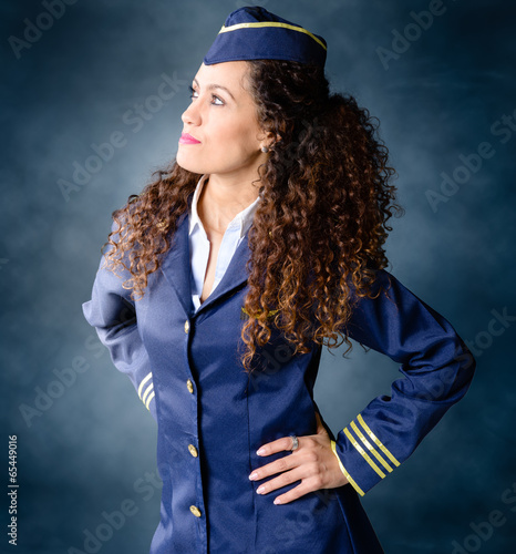 Obraz na płótnie Flight attendant. w salonie