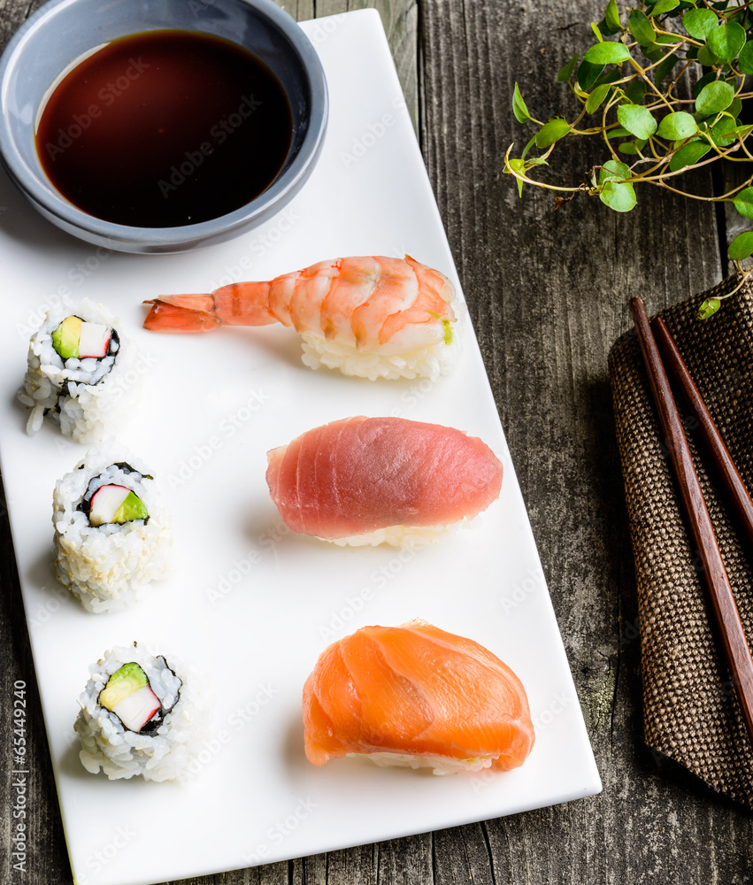 delicious sushi meal