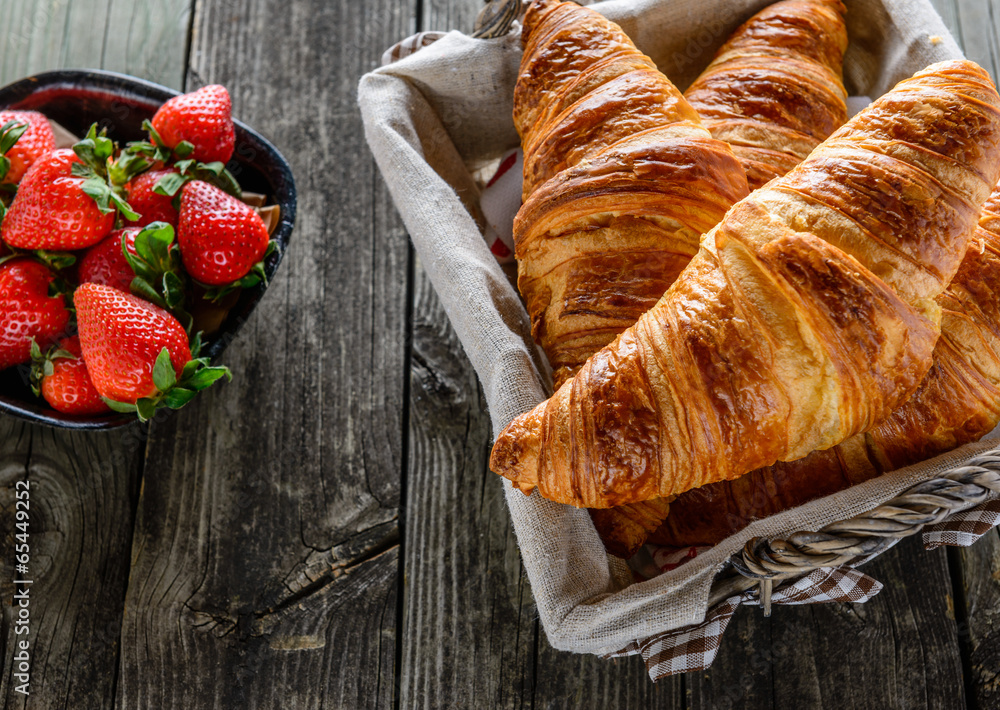 Delicious croissants