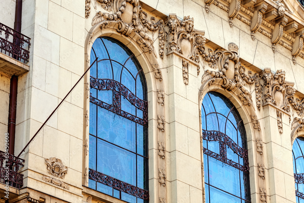 Obraz premium stone facade on classical building