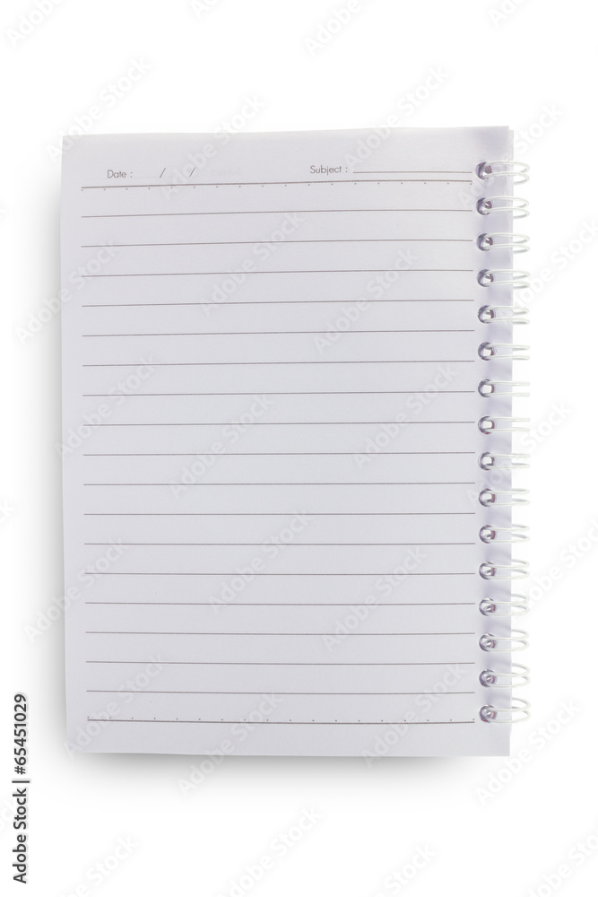 Single face notebook Single face notebook