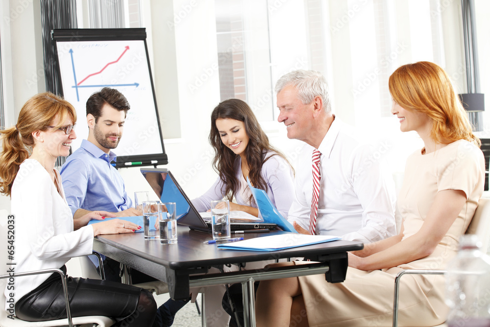 Business people discussing in a meeting Business people discussing in a meeting