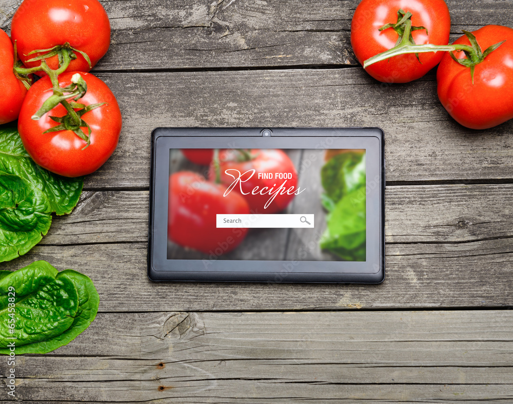 Cooking recipes on tablet pc