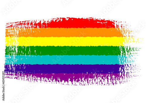 brushstroke flag Gay
